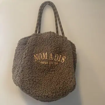 NOMADIS 플리스 토트백 브라운