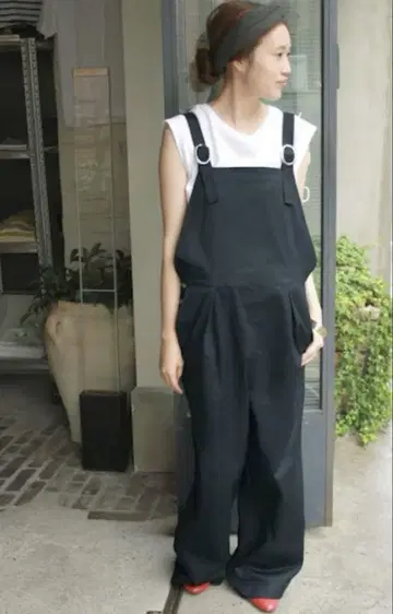 SLOBE IENA 치노 오버롤 네이비