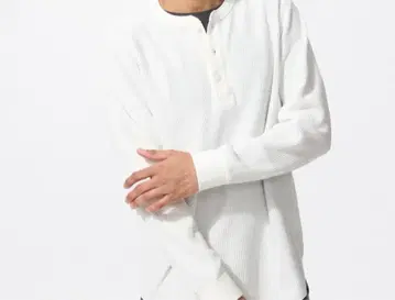 와플 헨리넥 티셔츠