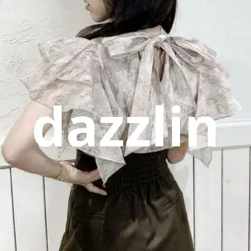 dazzlin 다즐린 프릴 모듬 리본 블라우스