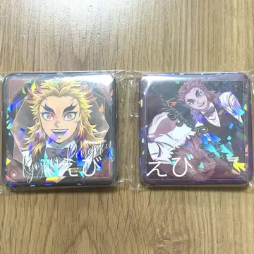 귀멸의 칼날 ufotable 모크텔바 렌고쿠 쿄쥬로 글리터 캔뱃지 2종