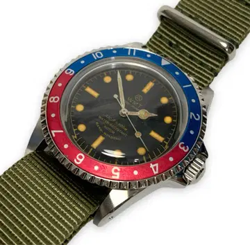 새상품! WMT ROYAL MARINE PEPSI 에이지드 가공 시계