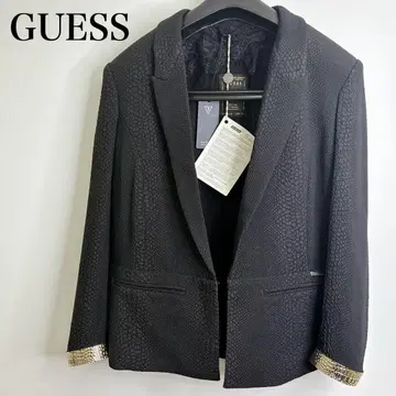 택 포함 새상품 GUESS 블랙 테일러드 자켓