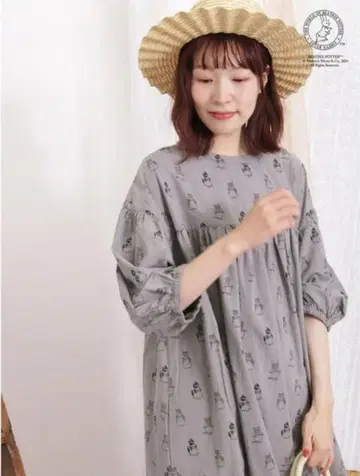 사만사 모스모스 피터 래빗 올 패턴 원피스