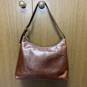 폴스미스 브라운 가죽 숄더백