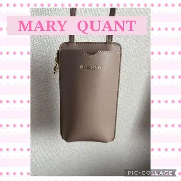 MARY QUANT 스마트폰 숄더백 베이지 마리콴트