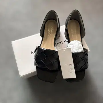 아메리칸 홀릭 뜨개질 세퍼레이트 플랫 슈즈