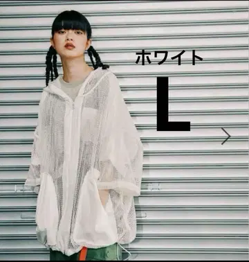 니코앤드 MODE NORM CORE 메쉬 루즈 후드티 화이트 L