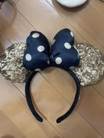 디즈니 머리띠 블랙, 금, 화이트