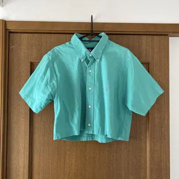 Ralph Lauren 반팔 셔츠 크롭 길이