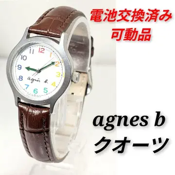 agnes b 쿼츠 여성용 배터리 교체 완료 이동식 제품 A-04