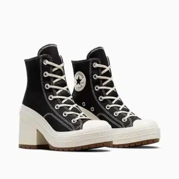한국 한정판! CONVERSE ALL STAR 척 70 디럭스 힐 블랙
