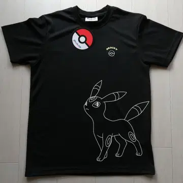 포켓몬 블래키 DRY 메쉬 티셔츠 돈키 검정 M