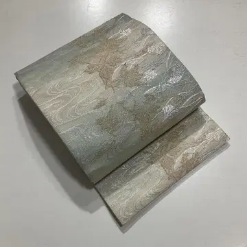 No.2499 순수 실크 사칸세 미즈하 패턴 여름 후쿠로 오비
