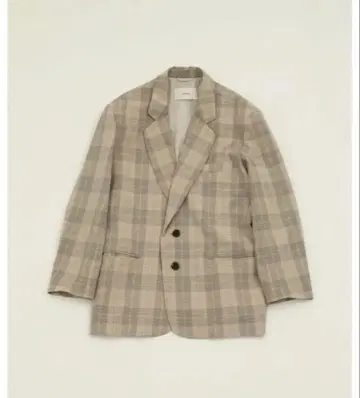 TODAYFUL 체크 오버 자켓 beige 38