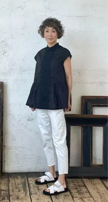 유나히카 yunahica 스탠다드 데님 화이트