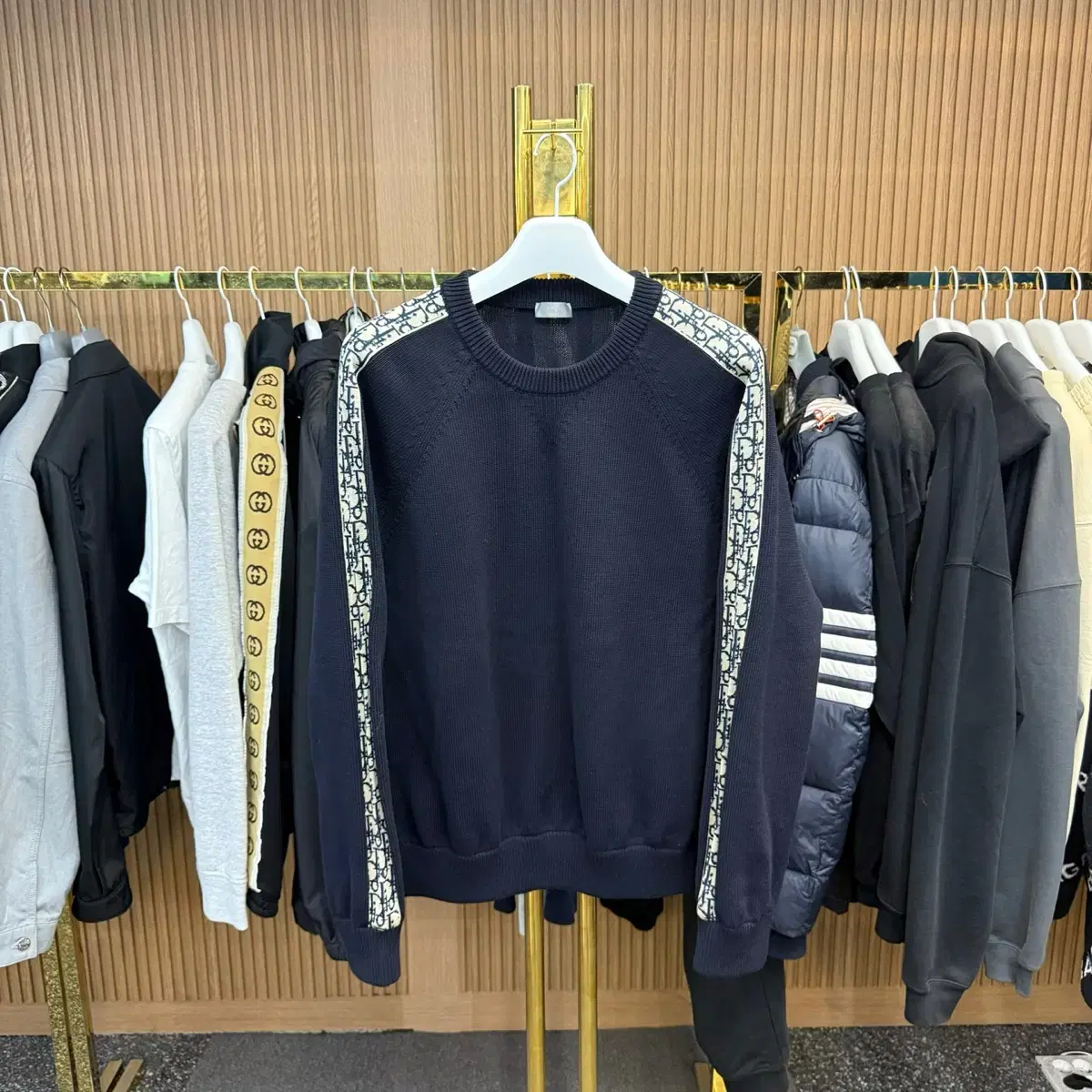 DIOR 디올 [XL Size] Dior Oblique Insert Knit #디올,#디올인서트