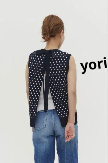마린 도트 백 리본 베스트 yori