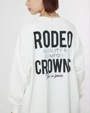 로데오 크라운 MS 로고 L/S 티셔츠