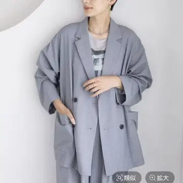 렙심 루즈 W 브레스트 긴팔 자켓
