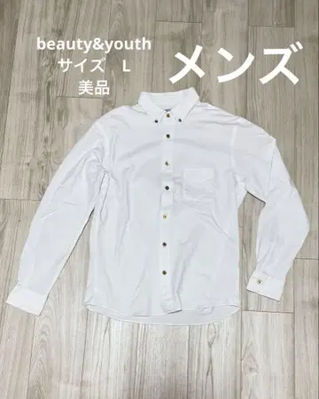 BEAUTY&YOUTH 화이트 버튼 다운 셔츠