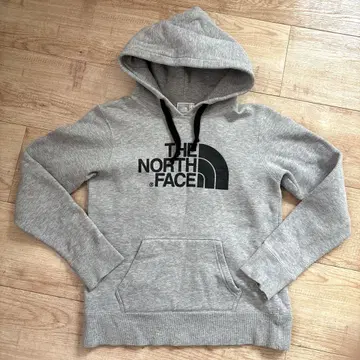 THE NORTH FACE 그레이 후드 부착 후드티 여성용