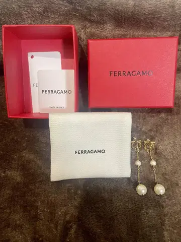 FERRAGAMO 펄 드롭 귀걸이