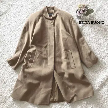 BELTA BUONO 베이지 노카라 코트 캐시미어 100 성인 여성