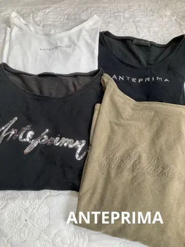 ANTEPRIMA 로고 자수 티셔츠 4종 세트
