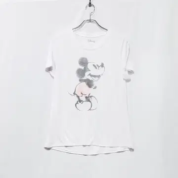 디즈니 미키 프린트 티셔츠 XL
