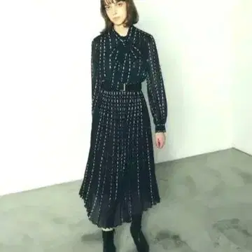 [인기 상품 즉시 완판] 도트 스트라이프 프린트 원피스