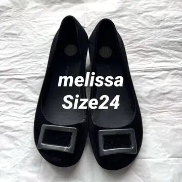 Melissa THAIS LOSSO 블랙 플랫 슈즈 size24