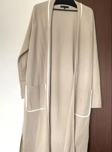 노카라 베이지 롱 자켓