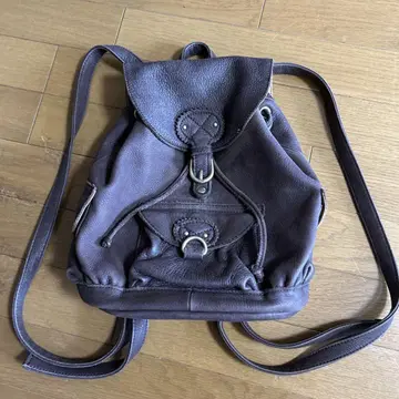 천연 가죽 백팩