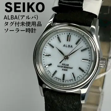 미사용품 SEIKO 세이코 ALBA 솔라 시계 심플한 디자인