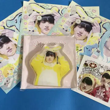 BTS 구크 데뷔 12주년 이벤트 굿즈 아크릴 블록 한국제 제작자 메모