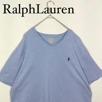 Ralph Lauren 라이트 블루 V넥 티셔츠 XL