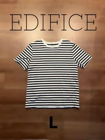 EDIFICE 스트라이프 티셔츠 L