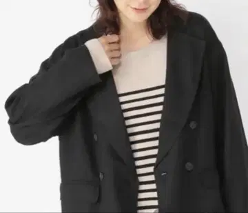 studio CLIP 린넨 100% 더블 자켓