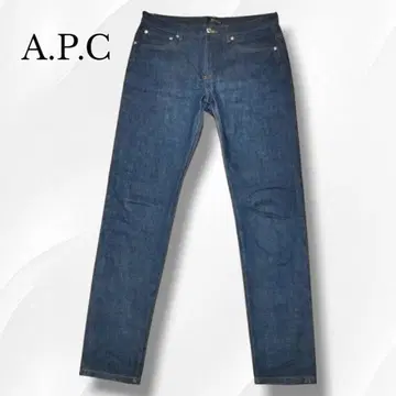 A.P.C 아페쎄 팬츠 데님 청바지 G 팬츠 버튼 플라이 빨간색 귀