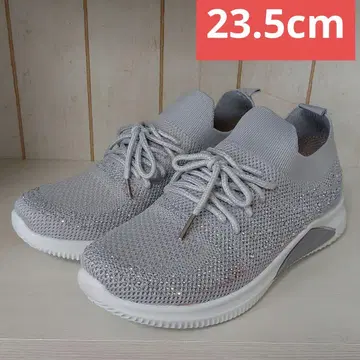 23.5cm 여성용 새상품 와이드 비쥬 슬립온 스니커즈 구