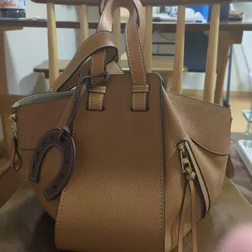 해먹형 핸드백 숄더백 천연 가죽