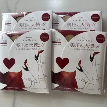 가네보우 엑설런스 미압의 천사 베이지 L 사이즈 4켤레