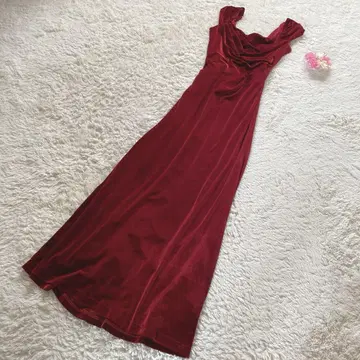 TADASHI SHOJI 타다시 쇼지 벨로아 롱 원피스 드레스