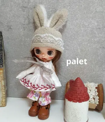 미니 브라이스 아웃핏 토끼 귀가 달린 모자 원피스 팬츠 3종