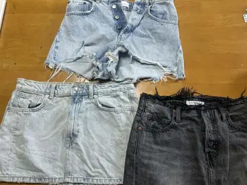 데님 숏 팬츠 숏 스커트 moussy Zara