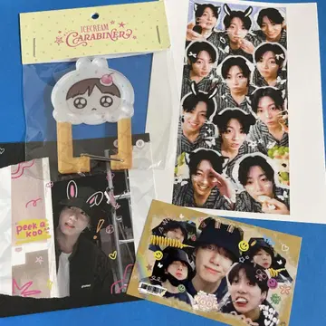 BTS 구크 데뷔 12주년 이벤트 굿즈 카라비너 한국제 제작자 씰 메모