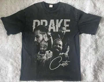 Drake 그래픽 티셔츠 M 사이즈 다크 그레이 HIPHOPT 셔츠