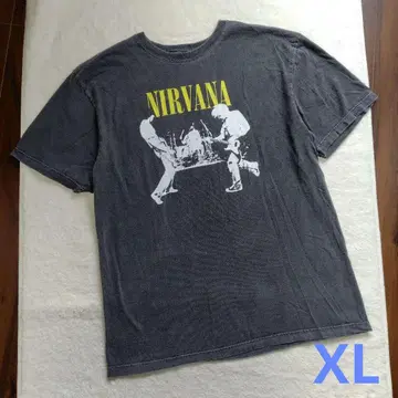 Good Rock Speed NIRVANA 밴딩 티셔츠 그레이 XL