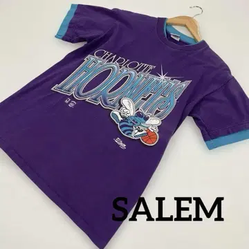 Salem 빈티지 티셔츠 M 농구 USA 구제 의류 #1215